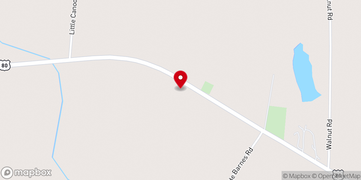 Map showing location of Willow Spring Church