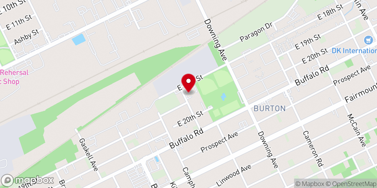Map showing location of Mt Pleasant Baptist Church