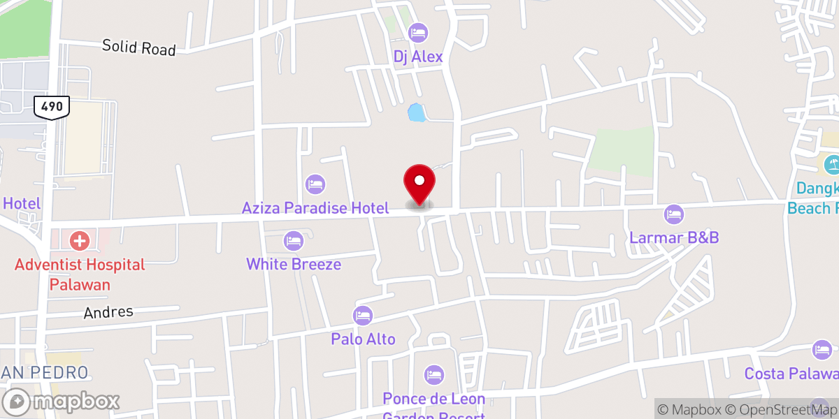 Map showing location of St John the Baptist Chapel