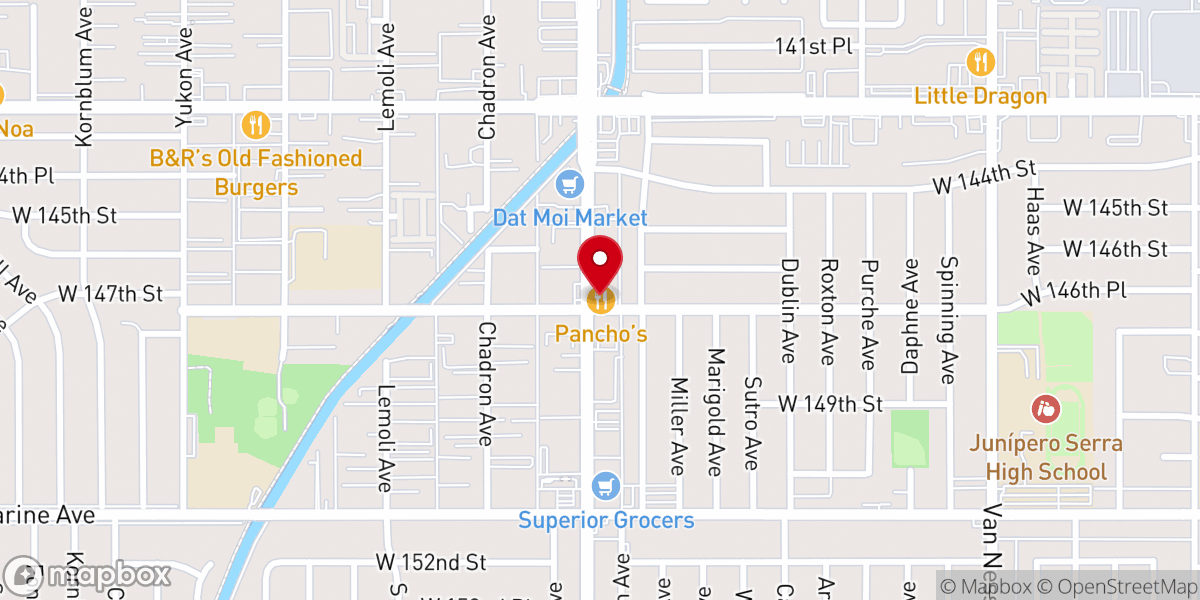 Map showing location of Gardena Fellowship Ministries Inc