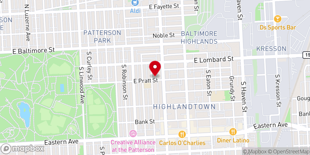 Map showing location of Breath of God Lutheran Church