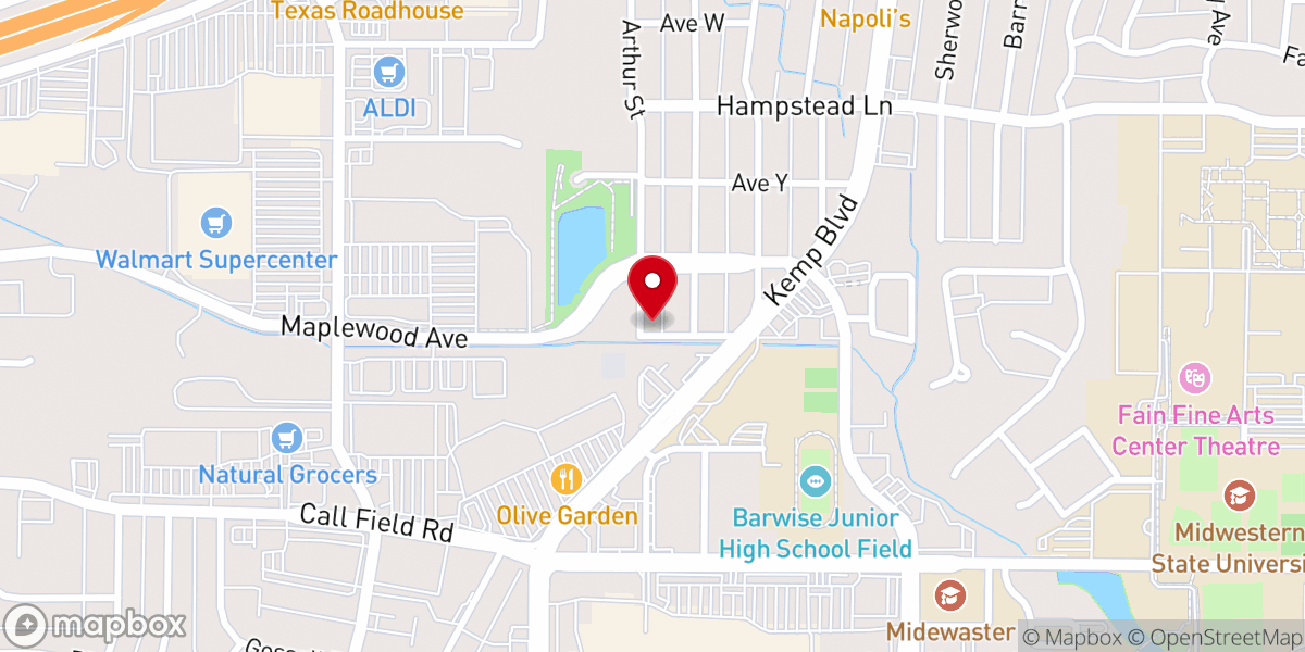 Map showing location of Cornerstone Baptist Church