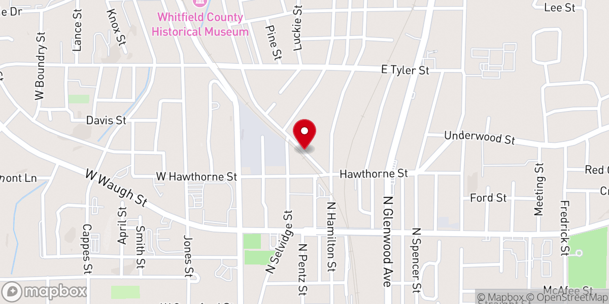 Map showing location of happy valley church