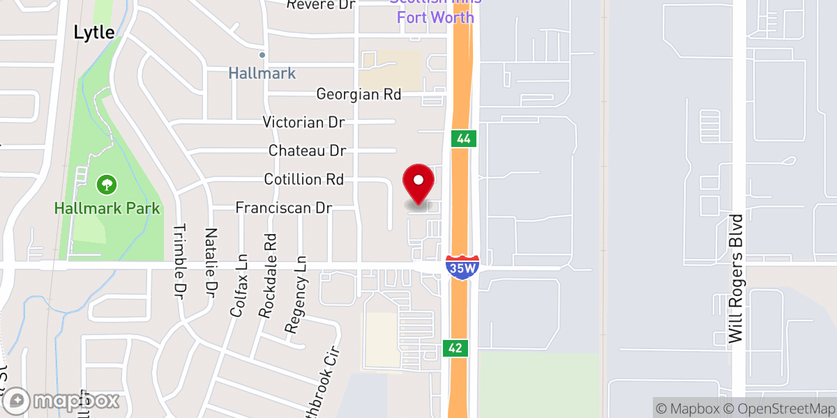 Map showing location of Teaching Word Faith Center