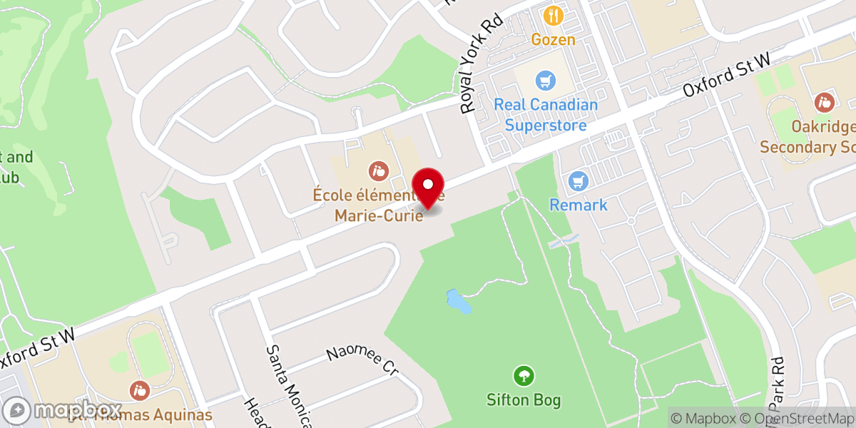 Map showing location of St Aidan's Anglican Church