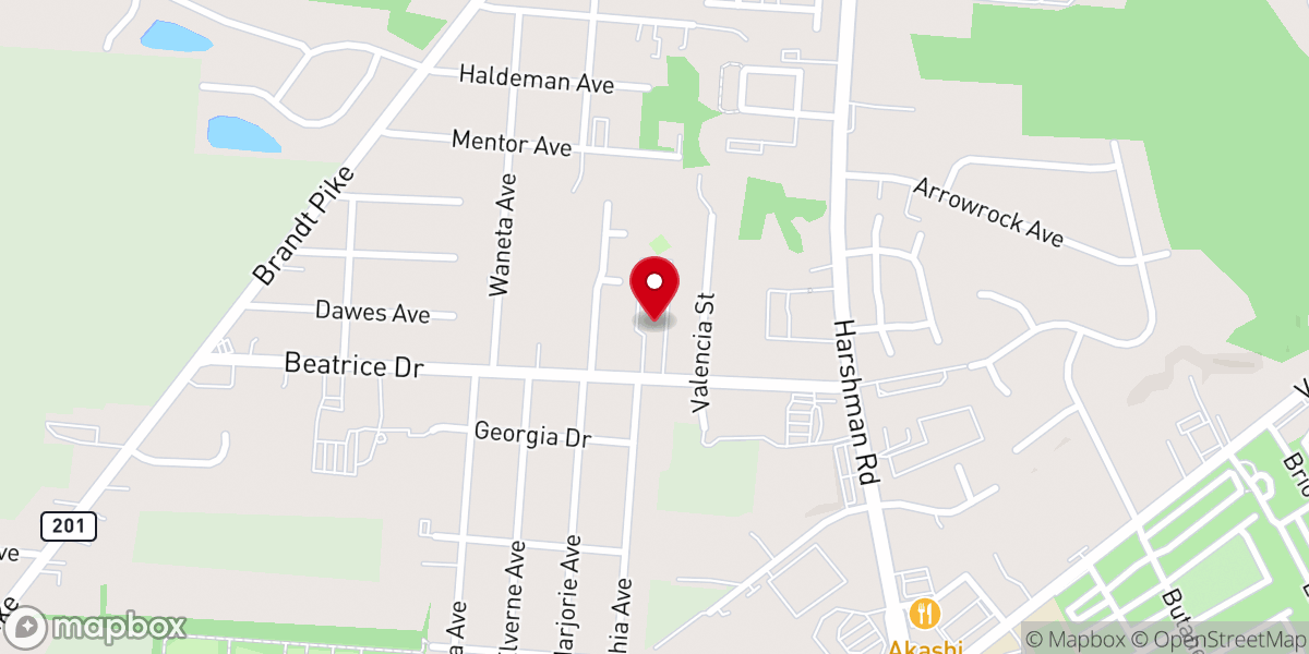 Map showing location of Greater Galilee Baptist Church