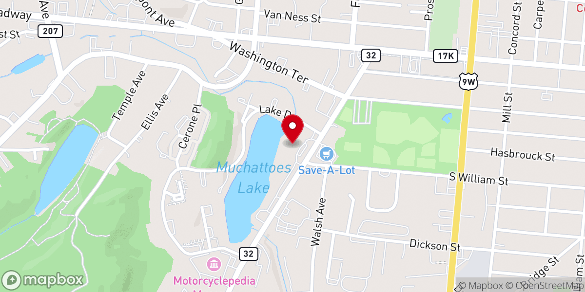 Map showing location of One Accord Christian Church