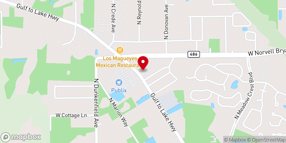 Map showing location of Daystar Thrift Store