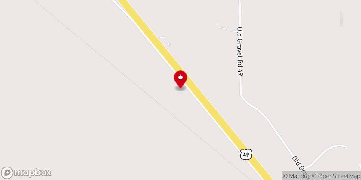Map showing location of Mendenhall Church of Christ