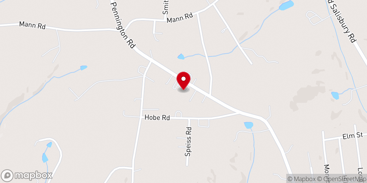 Map showing location of Lakeview Baptist Church