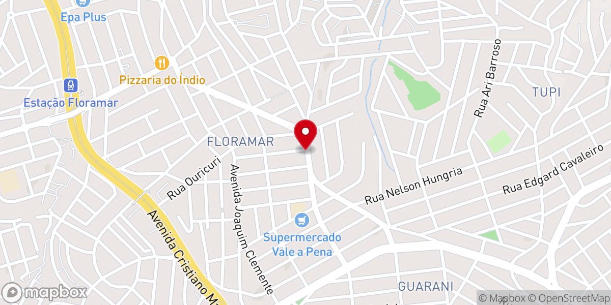 Map showing location of Igreja Pentecostal Chamas no Altar