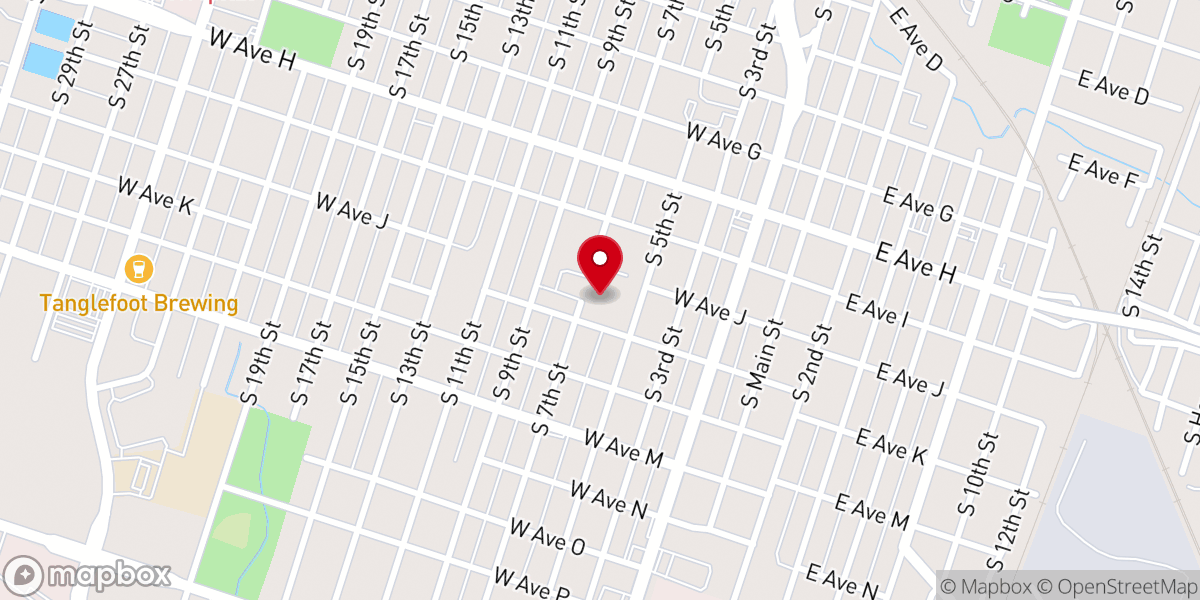 Map showing location of St. Mary's Catholic School