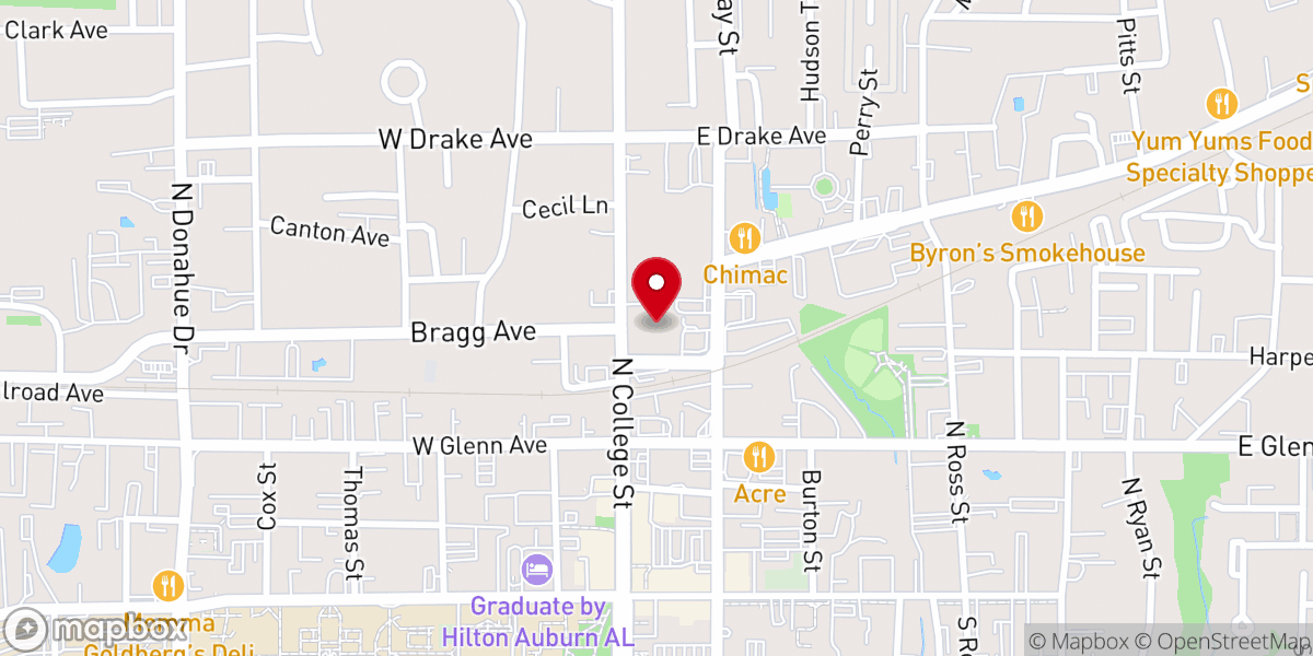 Map showing location of Central Alabama Catholic United Appeal Fund Inc