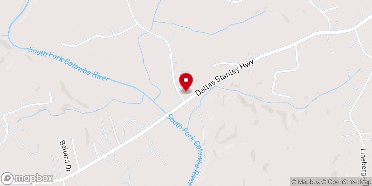 Map showing location of Reaping The Harvest Church Dallas Nc