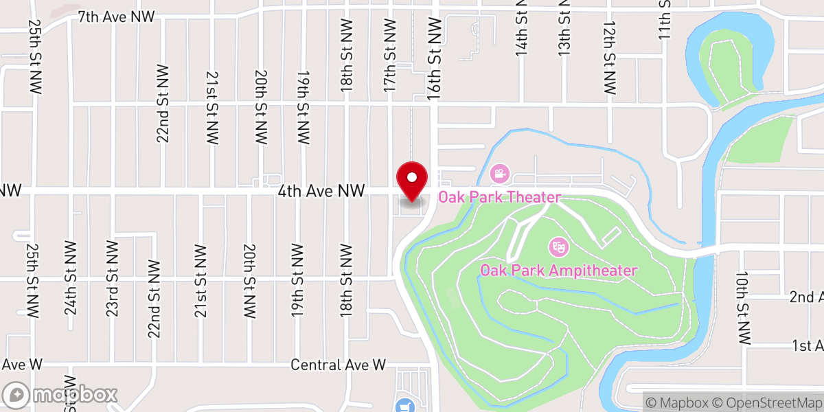 Map showing location of Minot Literacy Volunteers