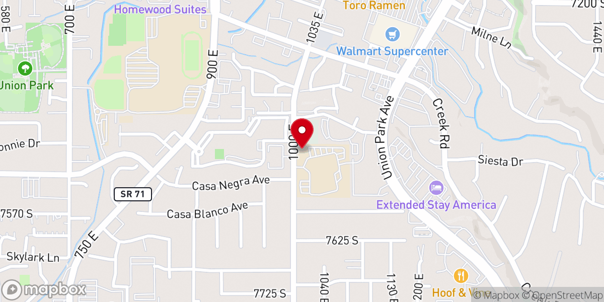 Map showing location of Tooele LDS Seminary