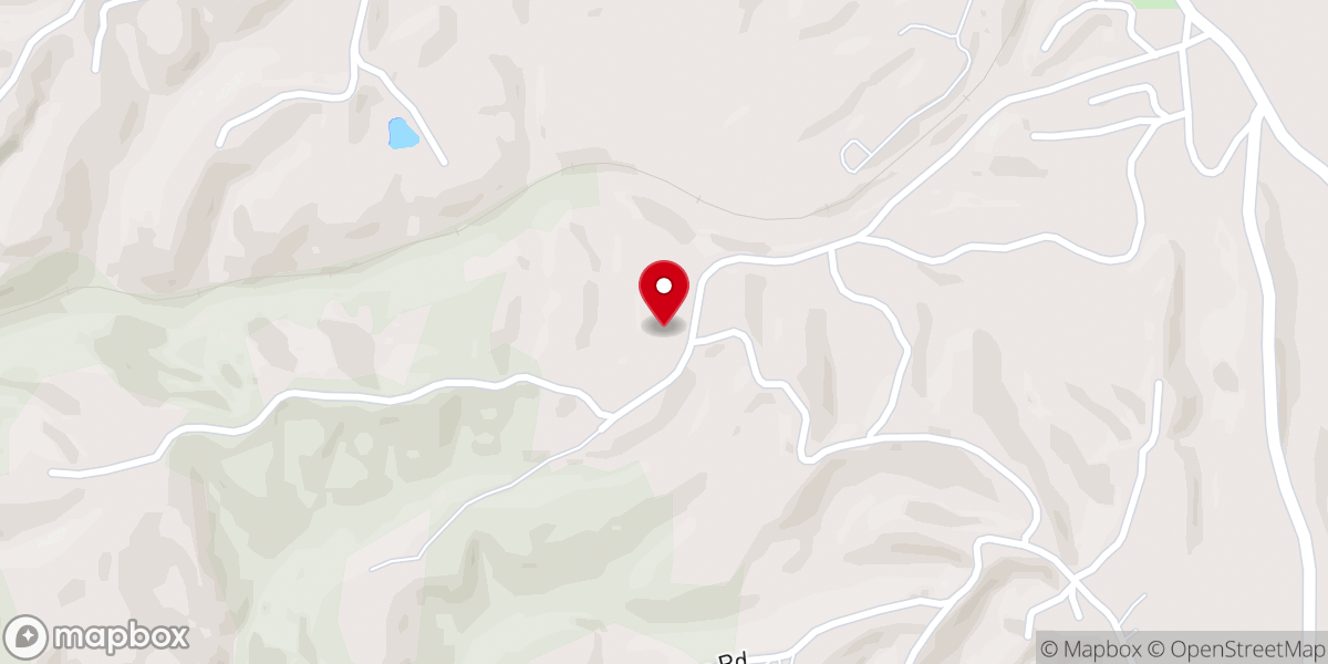 Map showing location of New Hope Baptist Church