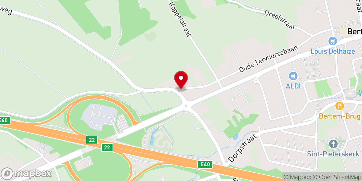Map showing location of Kapel Bertem - Oude Tervuursebaan/Meerbeeksesteenweg