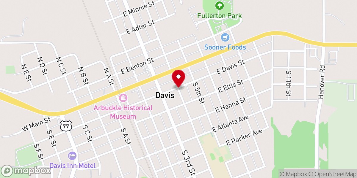 Map showing location of Zion Full Gospel Tabernacle