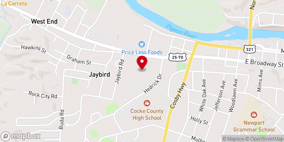 Map showing location of Newport Seventh-day Adventist Church