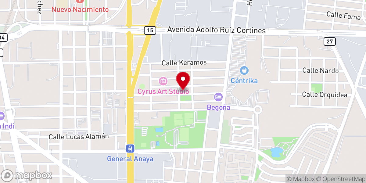 Map showing location of PARROQUIA SAN FRANCISCO DE ASÍS