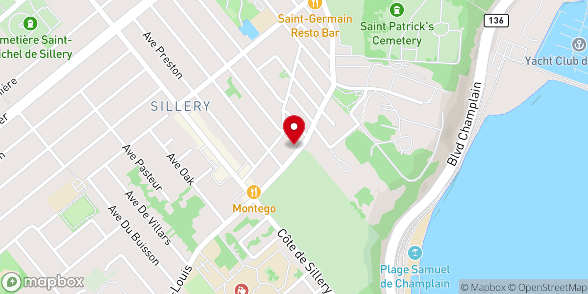 Map showing location of St. Michael's Anglican Church