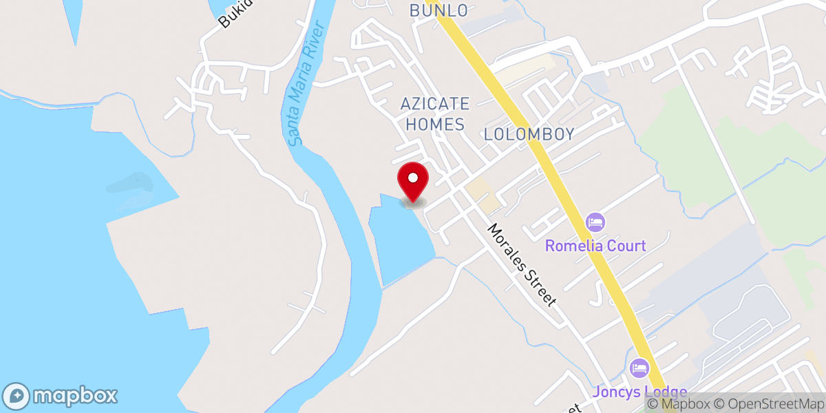 Map showing location of Diocesan Shrine of St. Andrew Kim Tae-gon and Parish of Nuestro Señor Jesucristo (Diocese of Malolos)