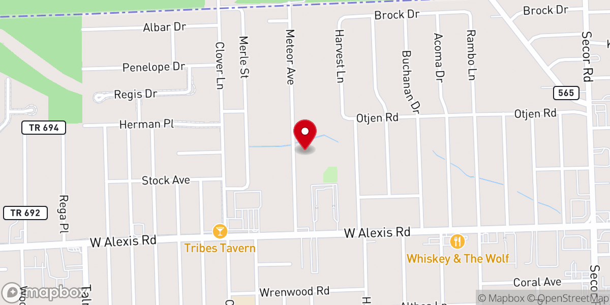 Map showing location of Providence Reformed Baptist Church