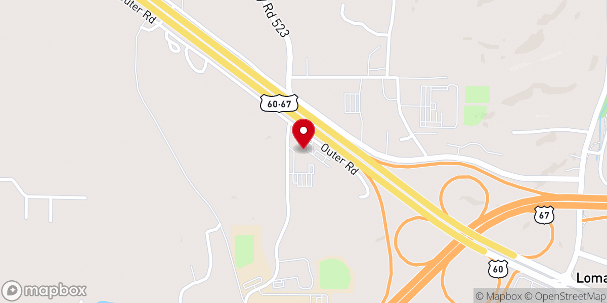 Map showing location of Fellowship General Baptist Church