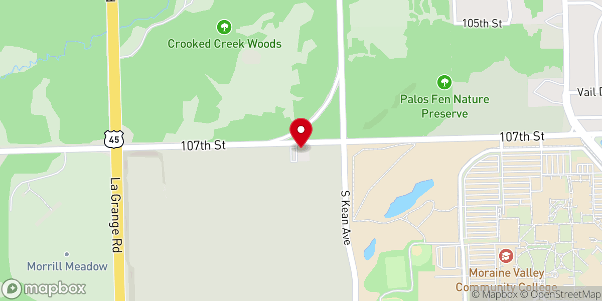 Map showing location of Saint Luke's Orthodox Church