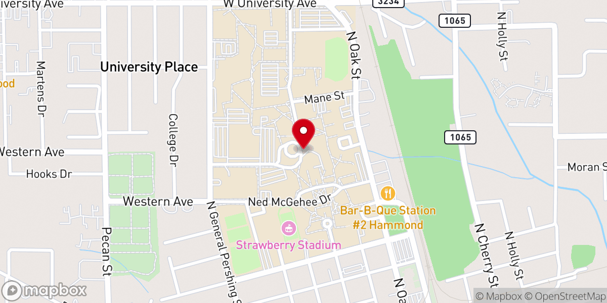 Map showing location of Bethany Church: Hammond Campus