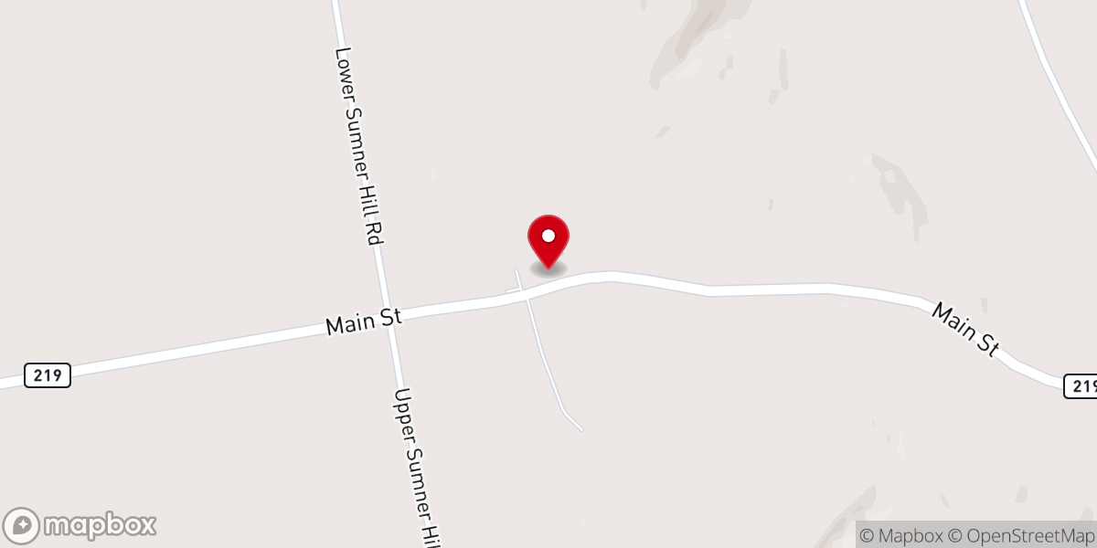 Map showing location of Sumner Town Office