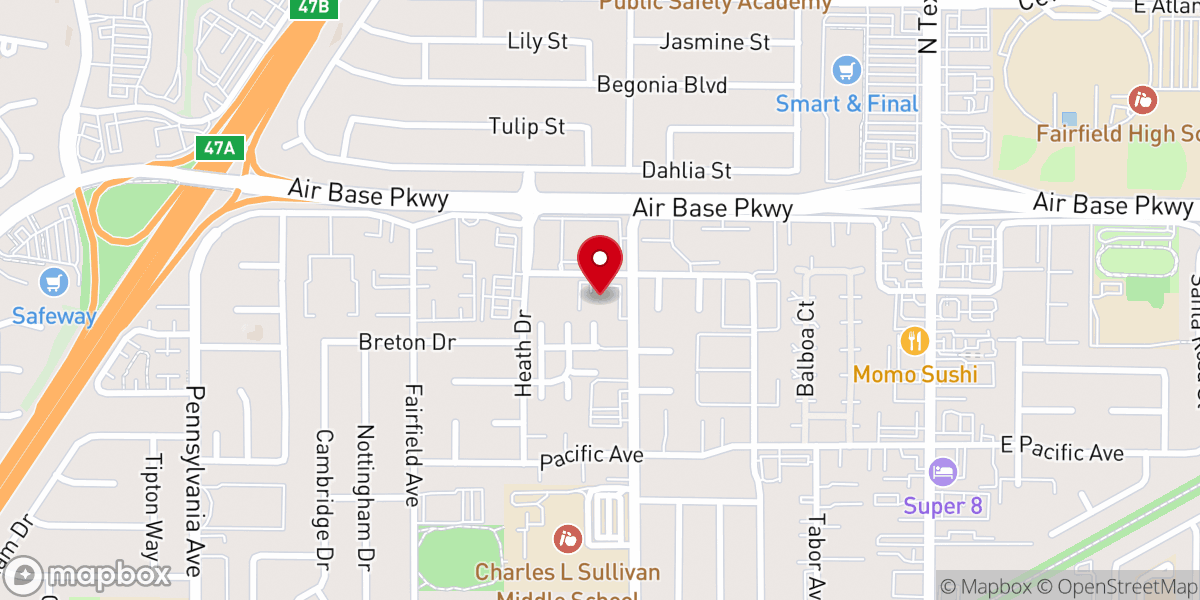 Map showing location of St Stephen CME Church