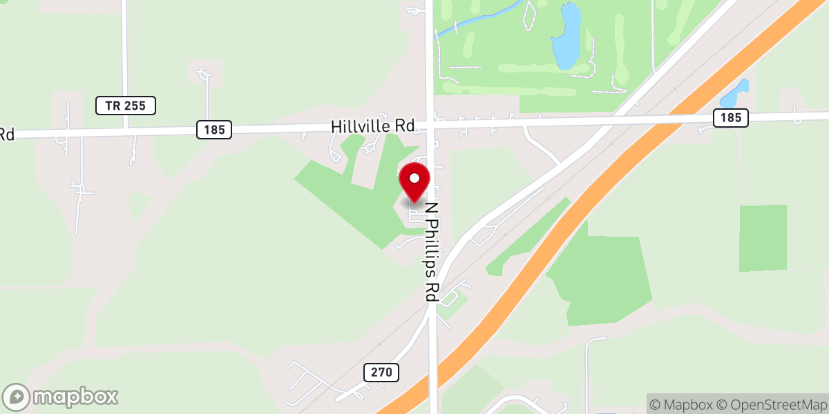 Map showing location of Emmanuel United Church of Christ