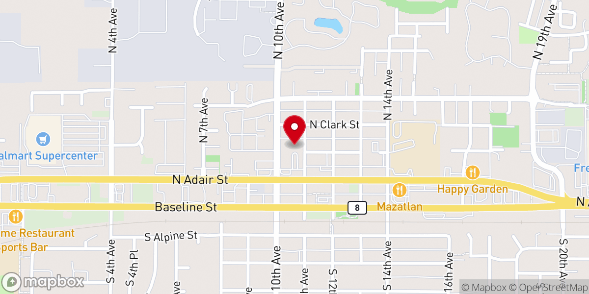 Map showing location of St. Alexander Catholic Church