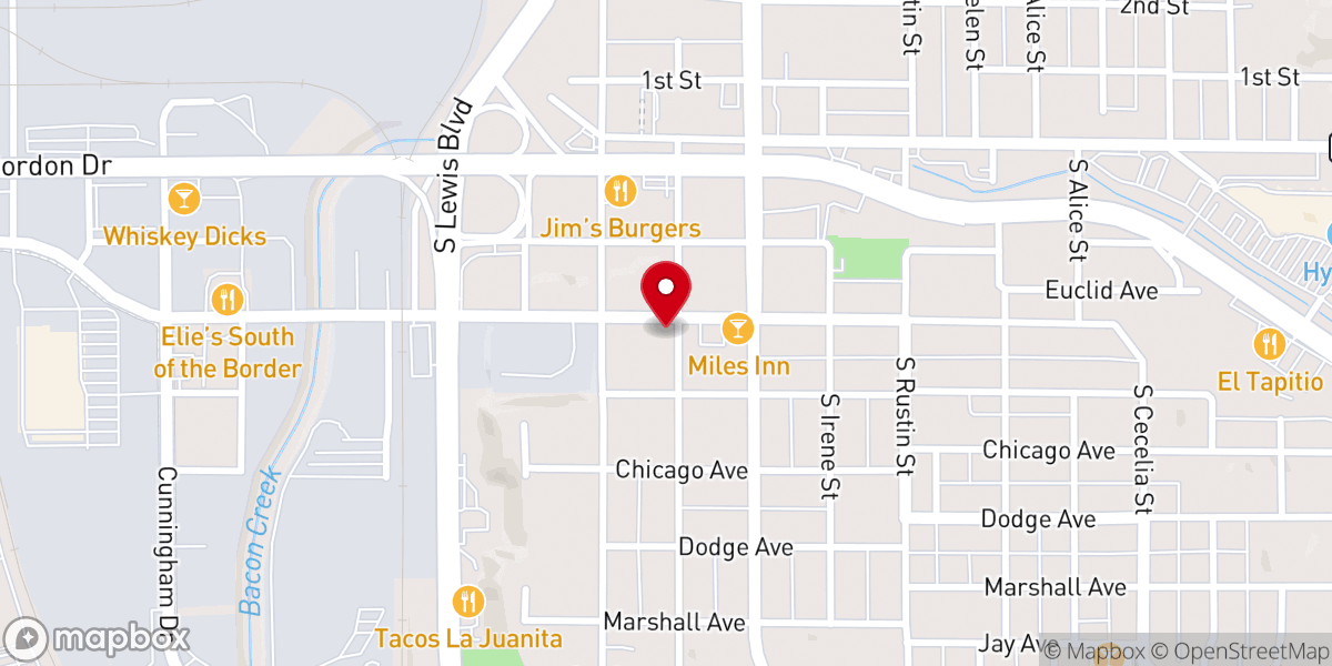 Map showing location of Saint Casimirs Catholic Church