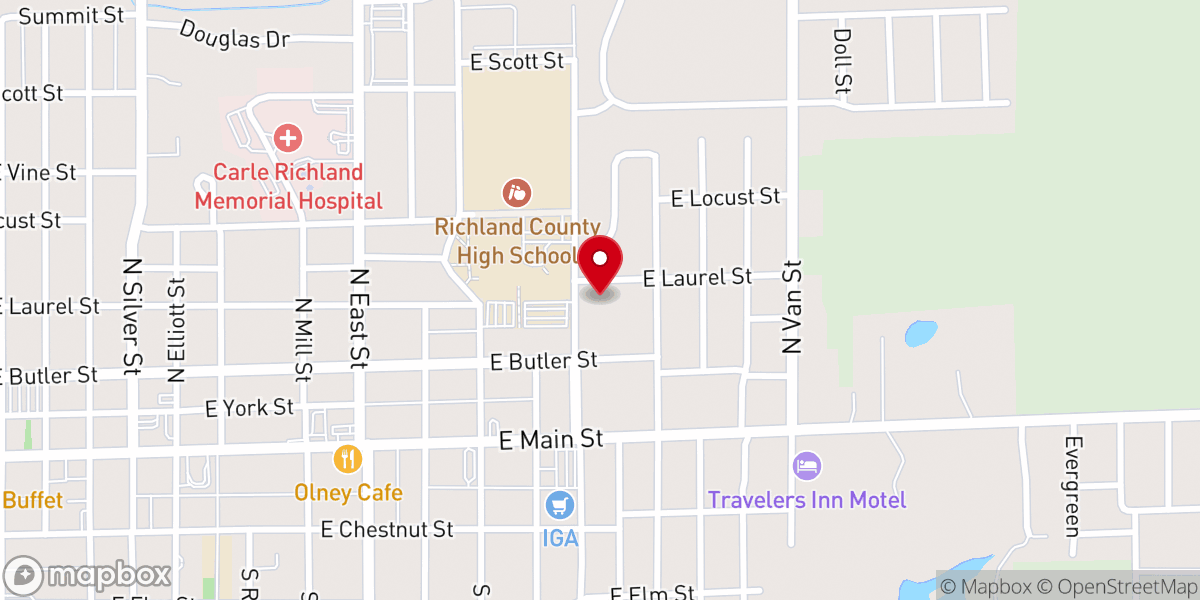 Map showing location of Saint Paul United Methodist Church