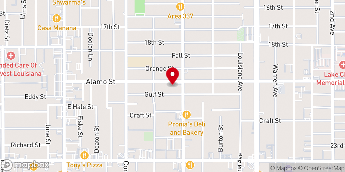 Map showing location of Mt. Zion Holiness Church