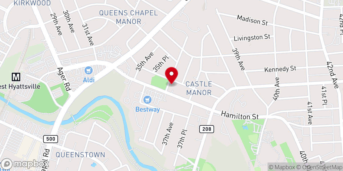 Map showing location of Abundant Life Bible Church