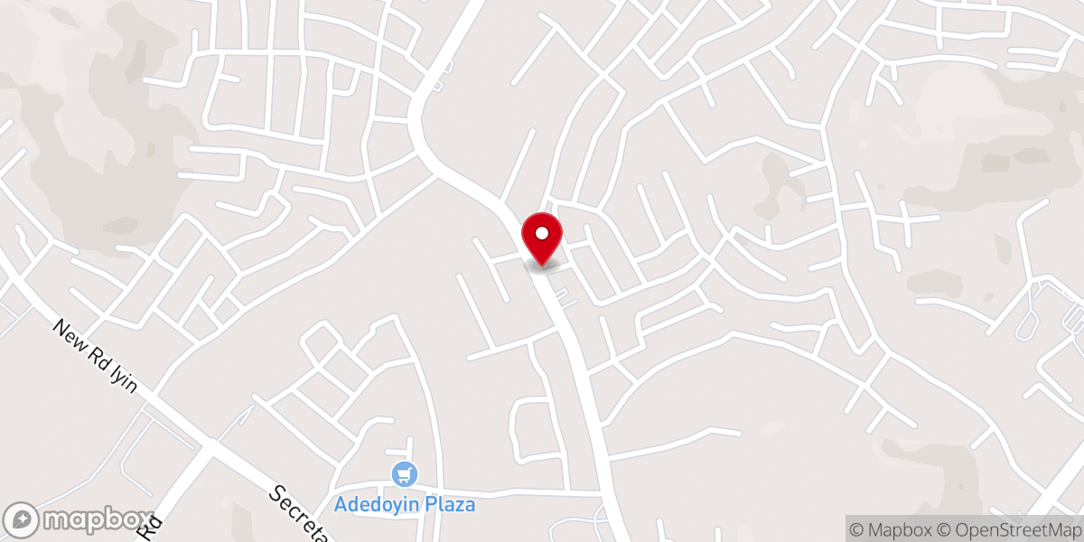 Map showing location of Deeper Life Bible Church, Basiri Headquaters