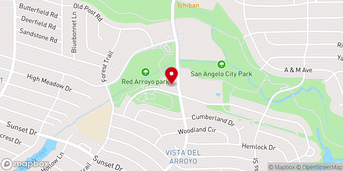 Map showing location of Calvary Lutheran Church