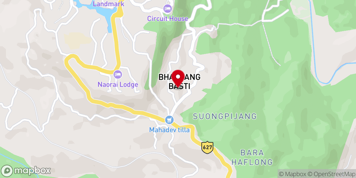 Map showing location of Church of Christ