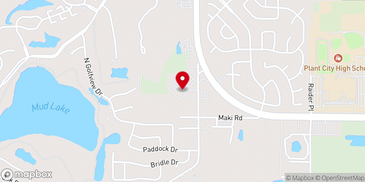 Map showing location of Plant City Church of God