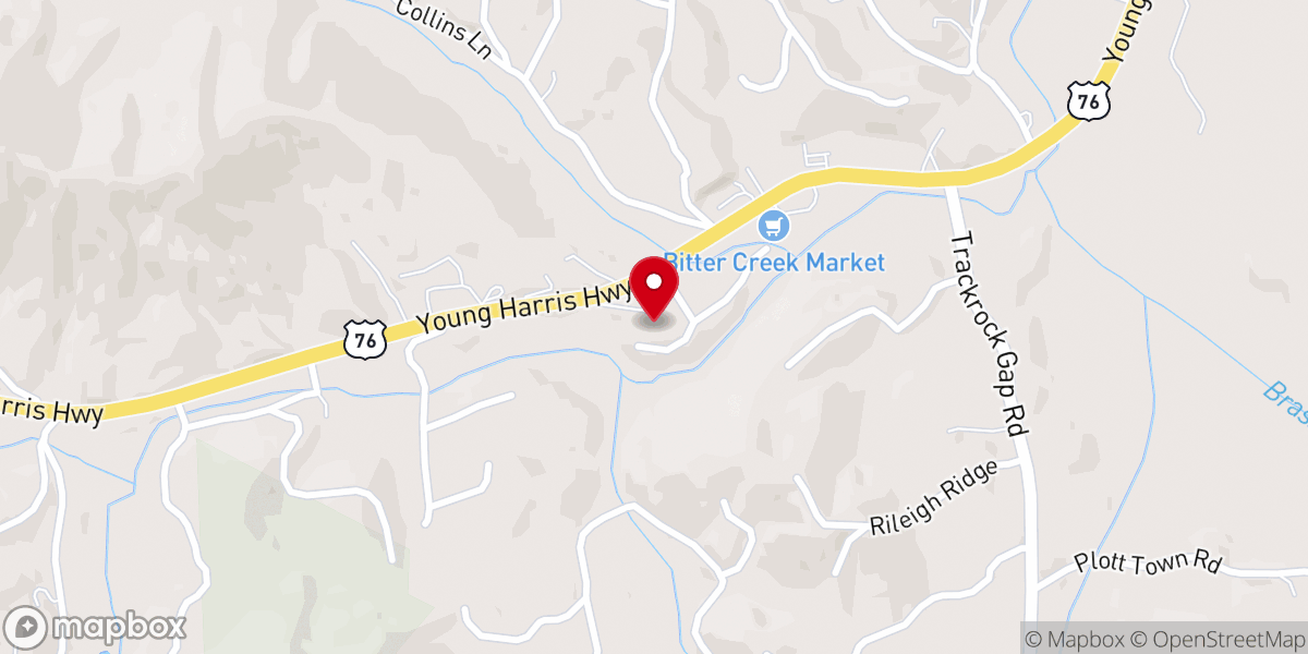 Map showing location of Zion United Methodist Church