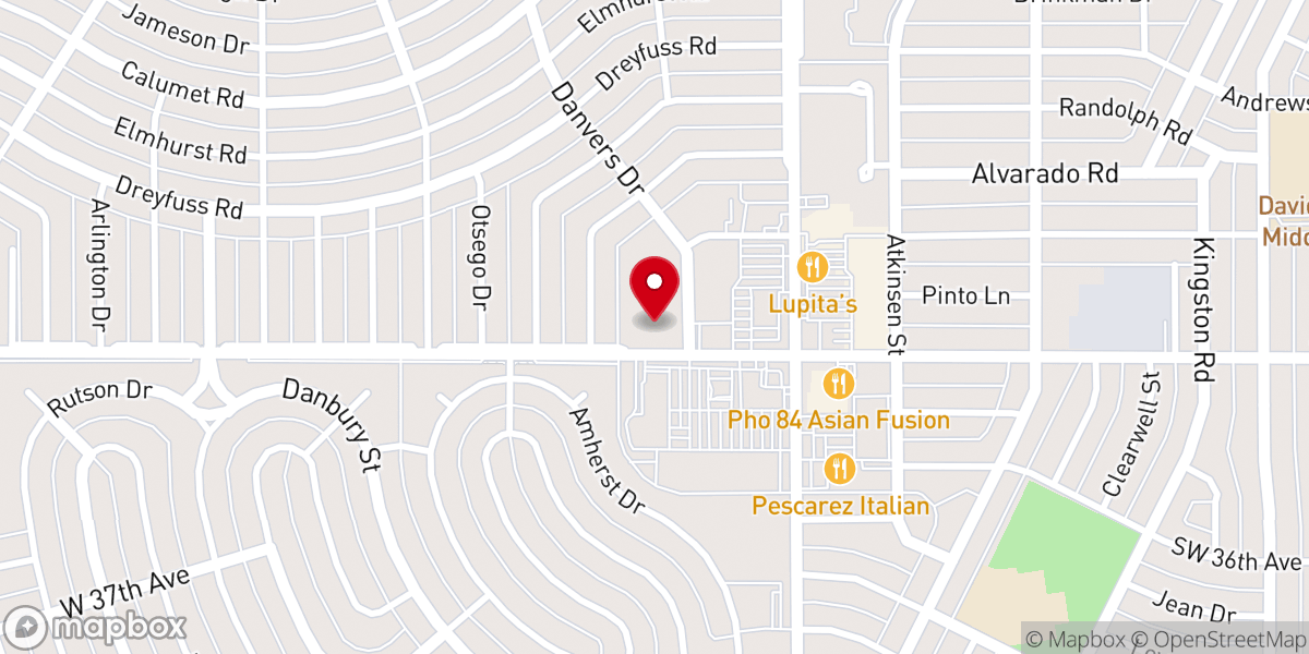 Map showing location of Higher Focus Ministries