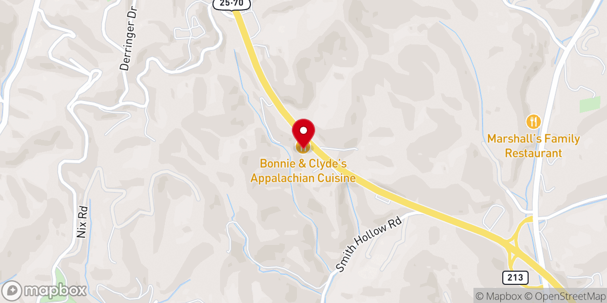Map showing location of Beacon Baptist Church