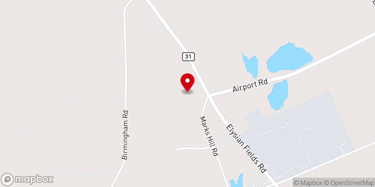 Map showing location of Following Christ Ministries