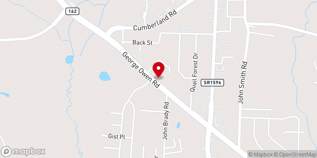 Map showing location of New Haven Church