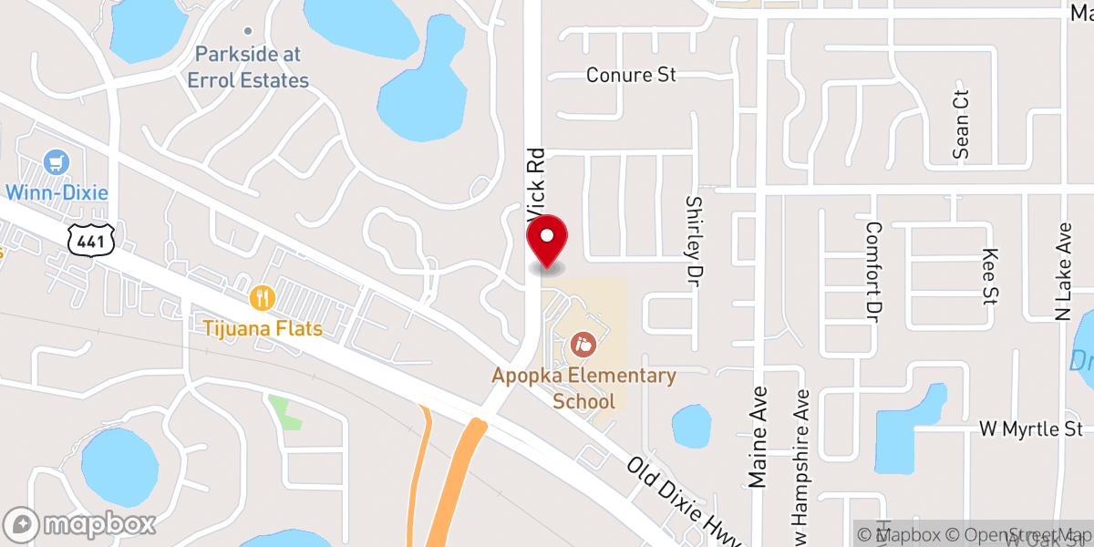 Map showing location of First Antioch Missionary Baptist Church