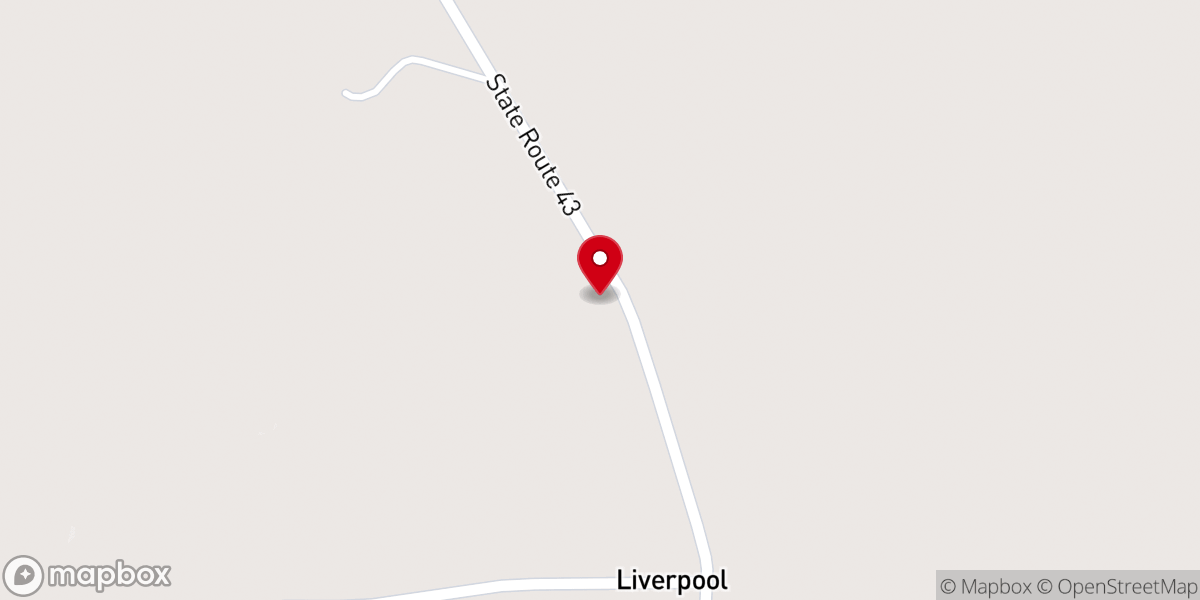 Map showing location of Day's United Methodist Church